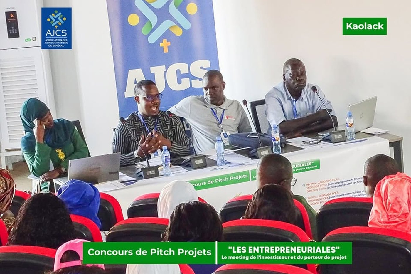 Auditorium du concours de pitch Les Entrepreunariales — janvier 2025