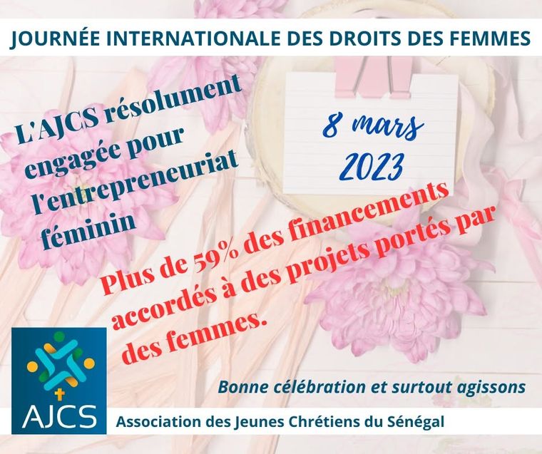 Communications, visuels et messages de l'AJCS — 2023 — 8 mars 2023