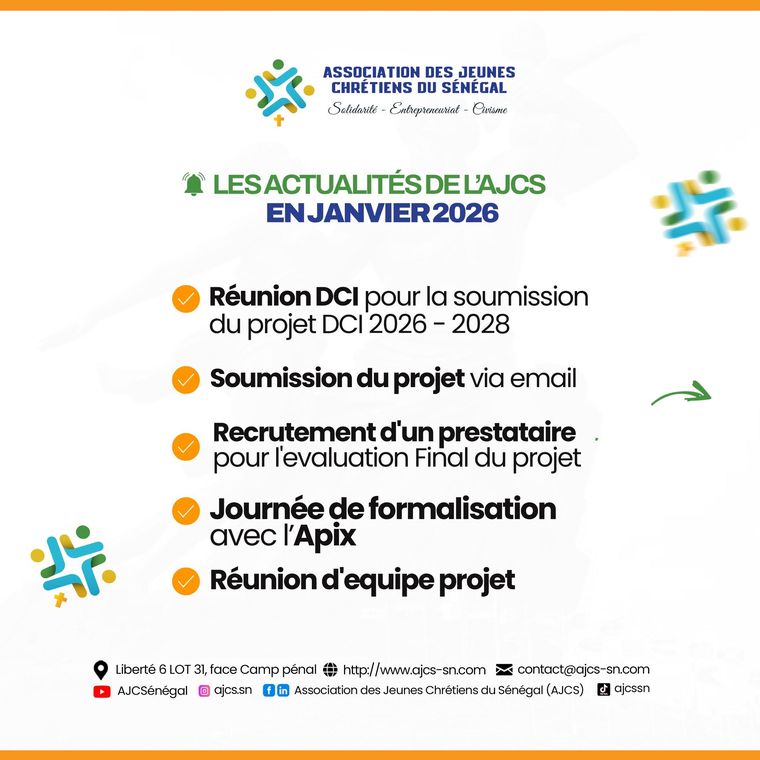 Communications, visuels et messages de l'AJCS — 2026 — 5 février 2026