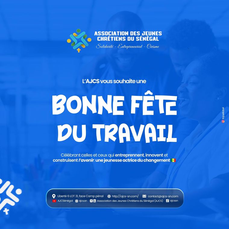 Communications, visuels et messages de l'AJCS — 2026 — 1 mai 2026